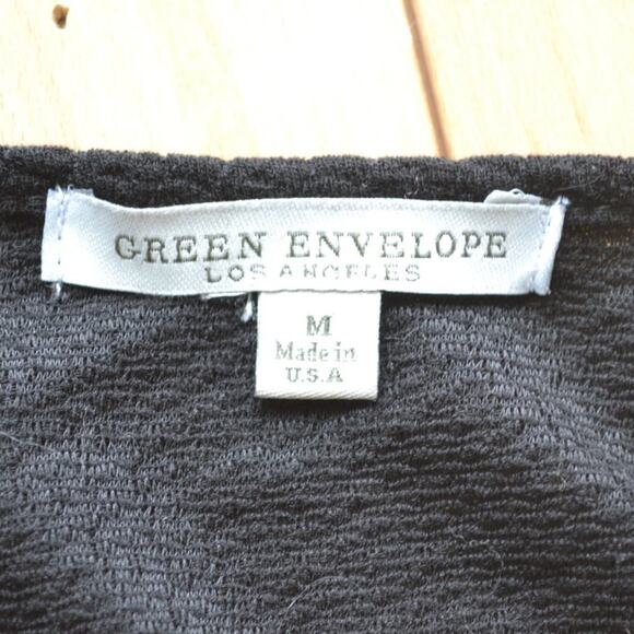 Green Envelope Cardigan Sweater Wrap Size M - Picture 2 of 3